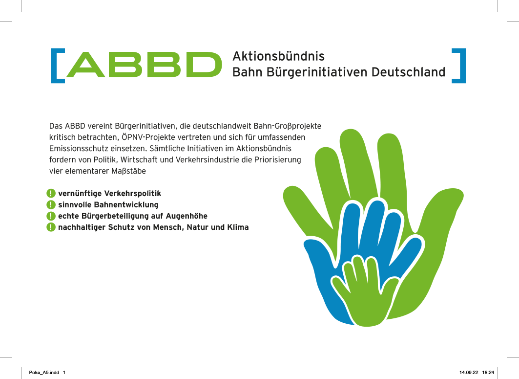 Read more about the article Wir sind jetzt Mitglied im Aktionsbündnis Bahn Bürgerinitiativen Deutschland